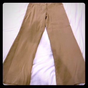 Theory ‘Emery’ linen blend trousers; sz 8